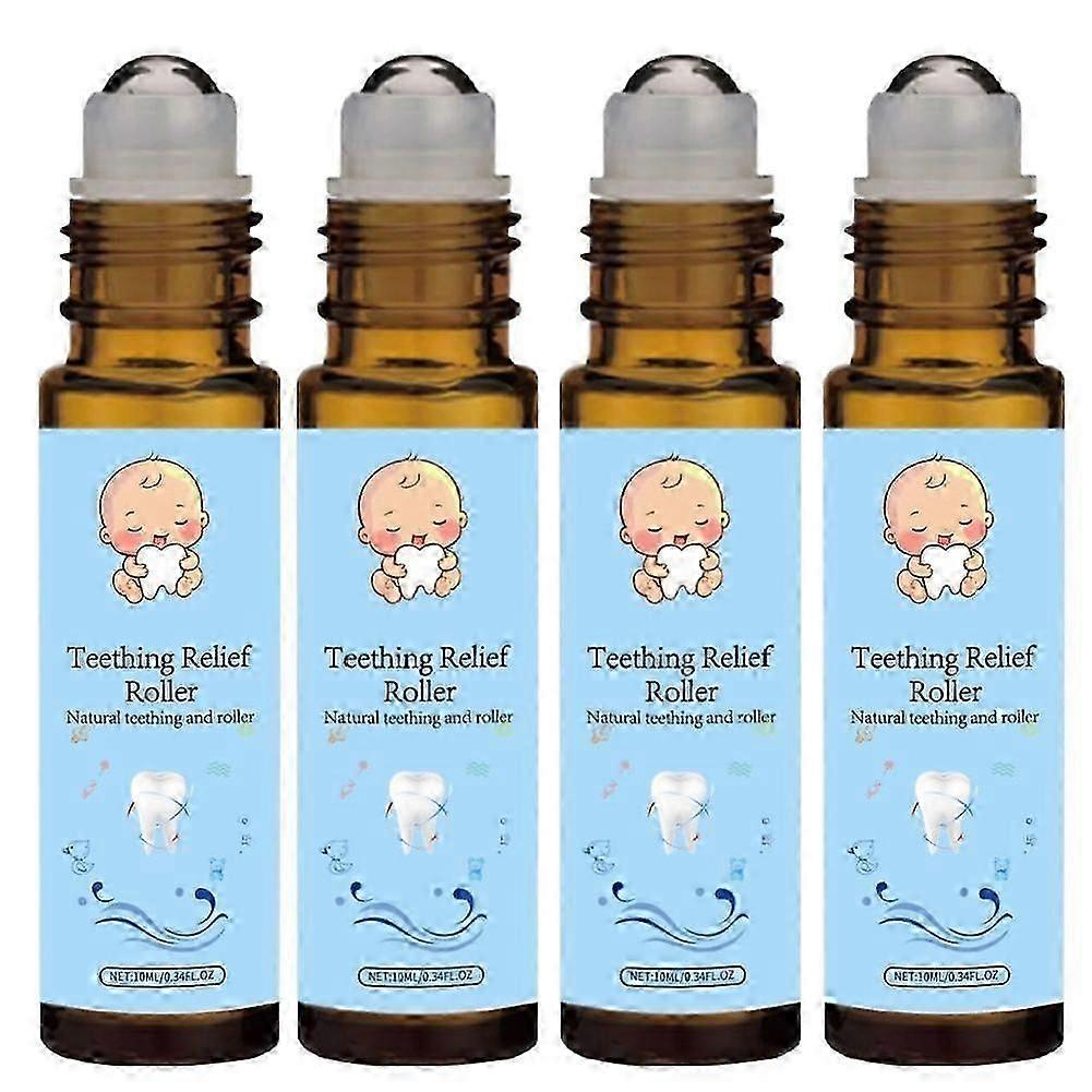 1-5x Teething Roller Natural Gentle Care Relief Roller