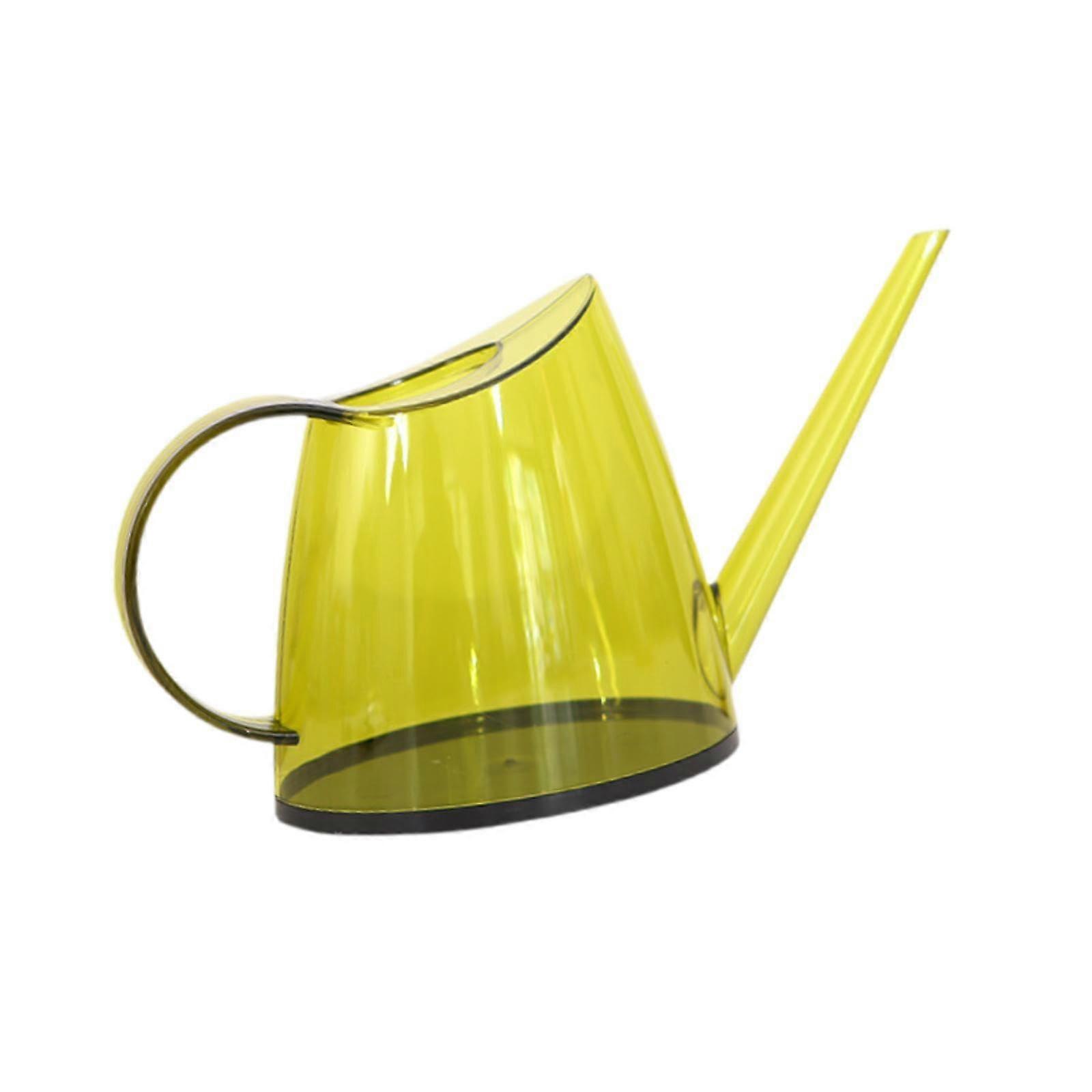 1.4L Yellow Garden Watering Can with Long Spout and Handle, Ideal for Flower Beds, Yards, and Farms