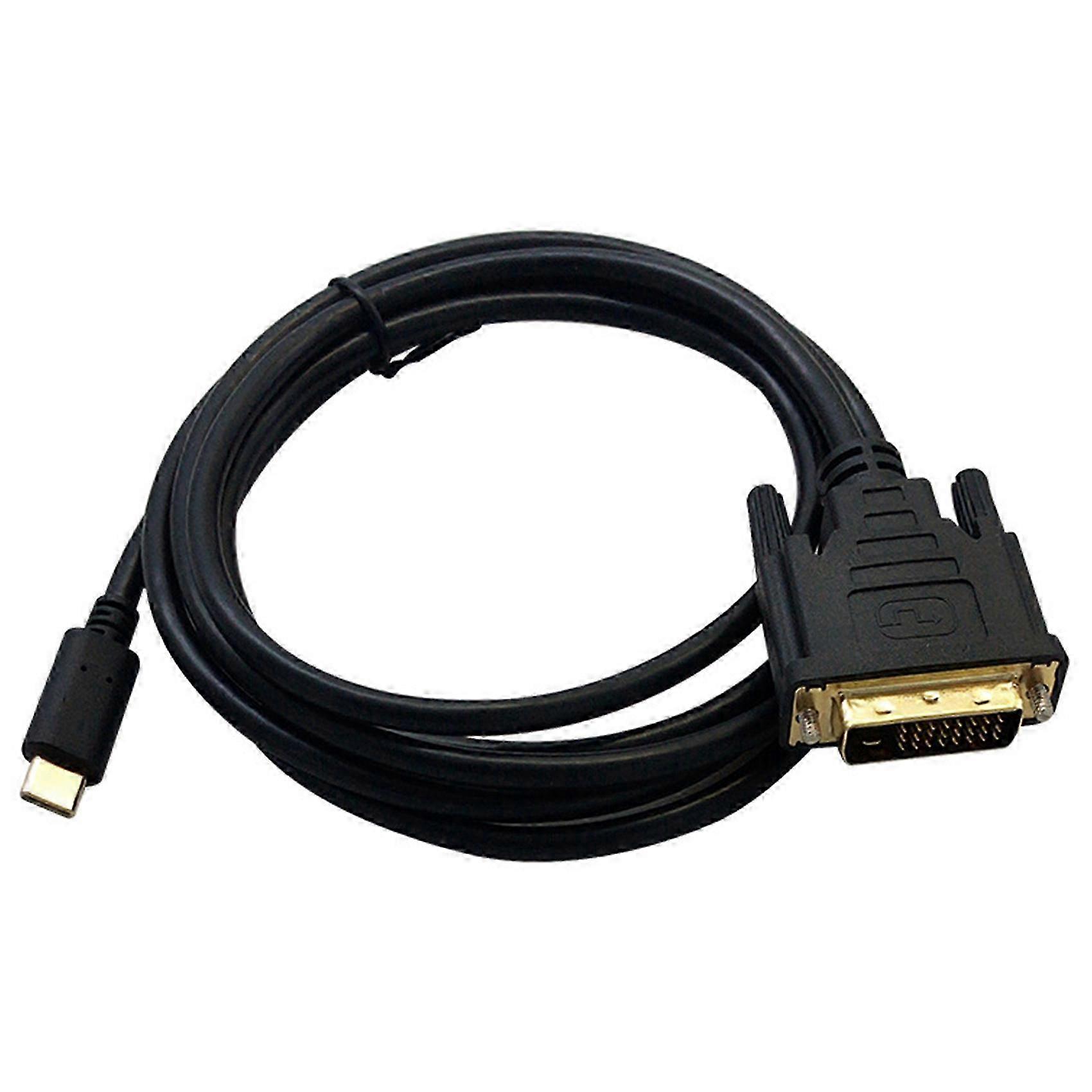 6FT USB C to DVI Adapter, 4K 30Hz Compatible with Thunderbolt 3 Devices, MacBook Pro 2016/2017 Supported
