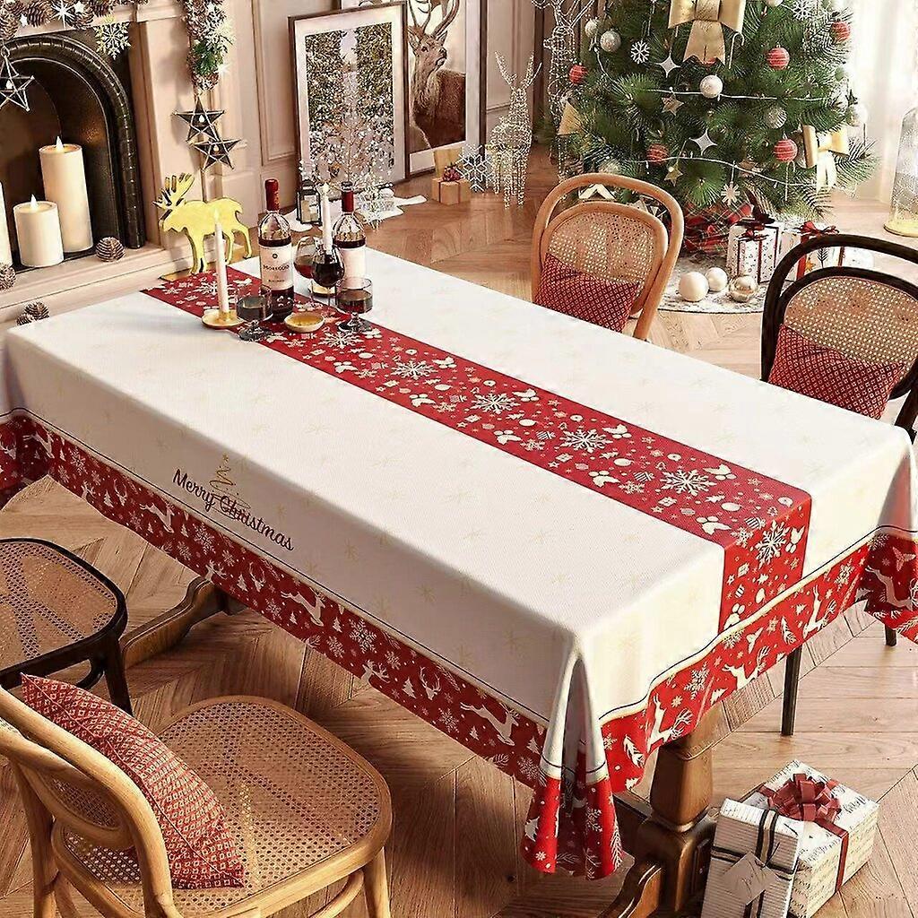 Christmas tablecloth, Christmas printed tablecloth restaurant kitchen rectangular