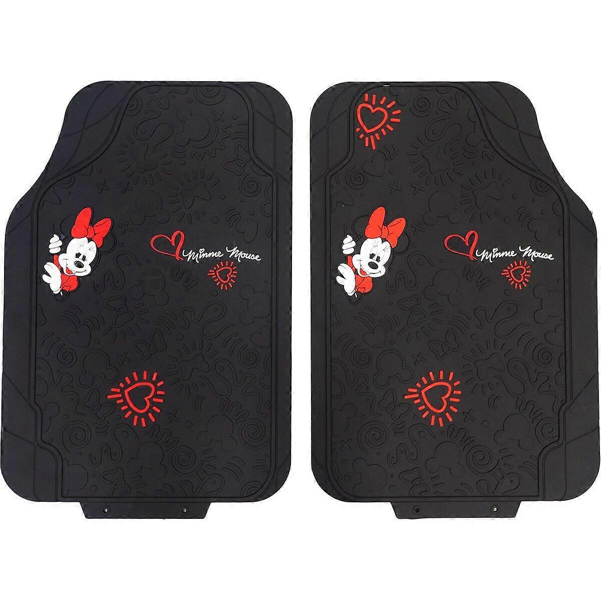 Car Floor Mat Set Minnie Mouse CZ10901 Black