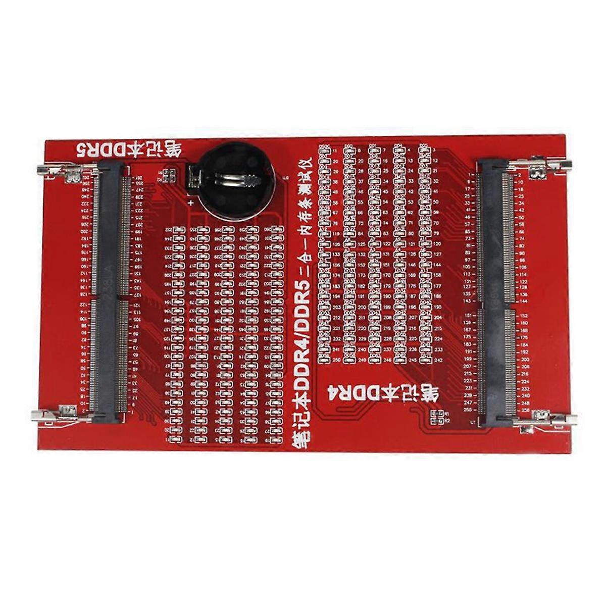 Memory Slot Diagnostic Tool for Laptop Desktop DDR4/DDR5 SDRAM SO-DIMM Tester Card with LED Indicat