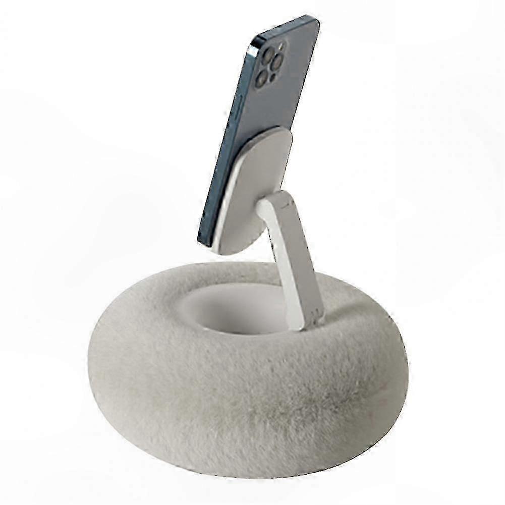 Plush Adjustable Pillow Stand for Phones and Tablets 4.7-13 Inch Devices