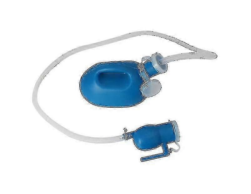 2000 مل محمول الرجال المبولة جامع زجاجة بول سيارة التخييم السفر + 1.6 م أنبوب - أزرق جيد