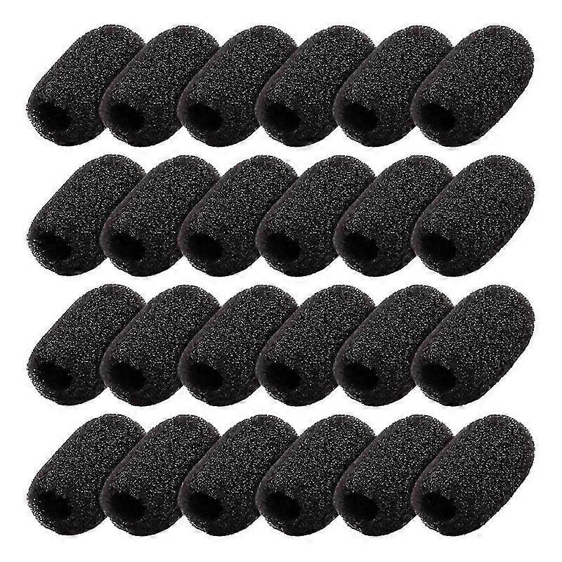 For 24pack Mini Foam Windscreen Lapel Headset Microphone Sponge Mini Foam Cover Shield Protection Fo