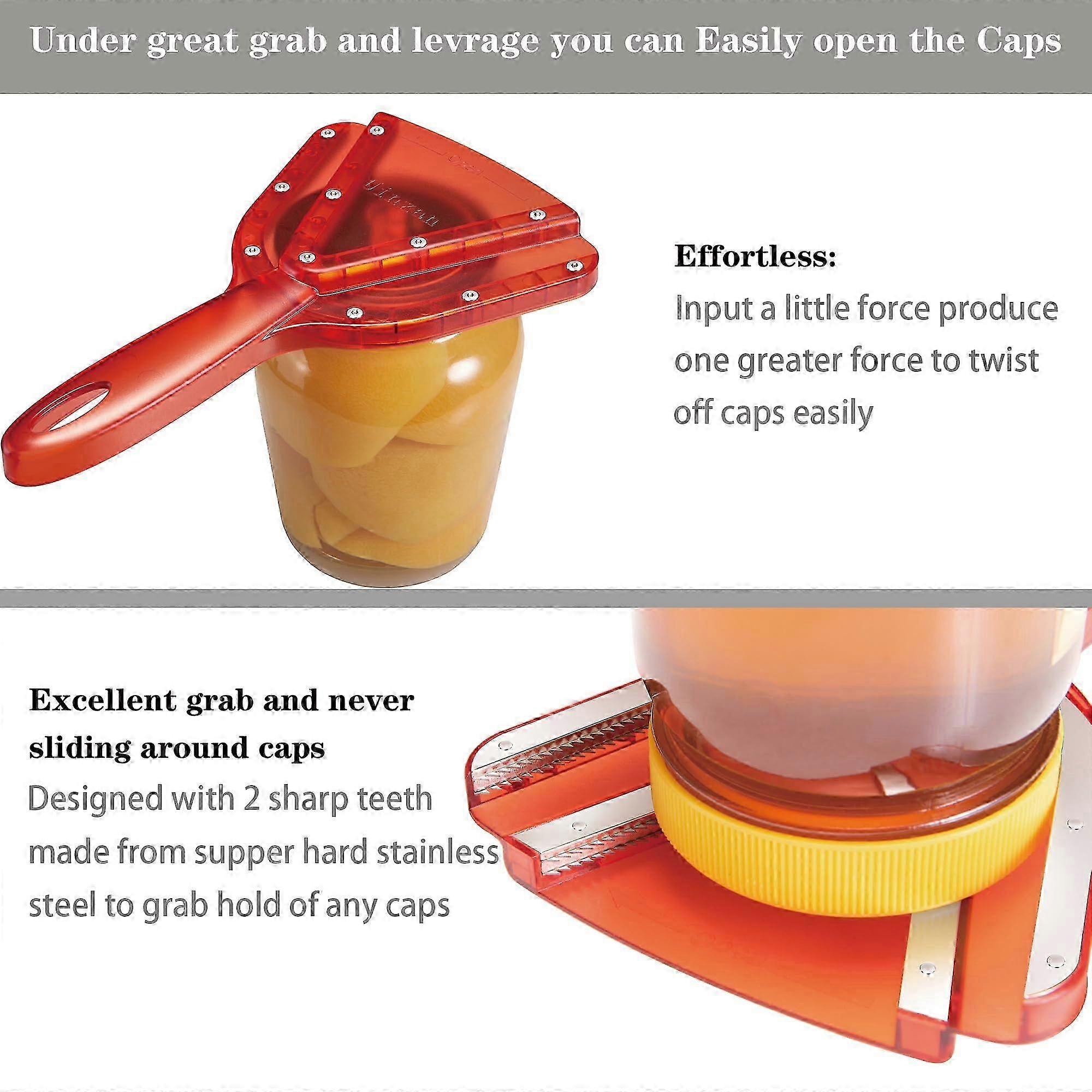 Jar Opener For Weak Hands Arthritis, Easy Twist Bottle Caps, Unique Kitchen Gadget, Perfect Jar Opener For Seniors