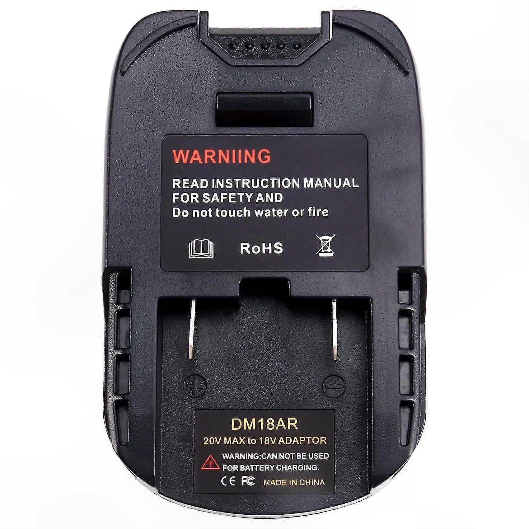 Adapter Converter for 18V Li-Ion Batteries Compatible with Cordless Tools