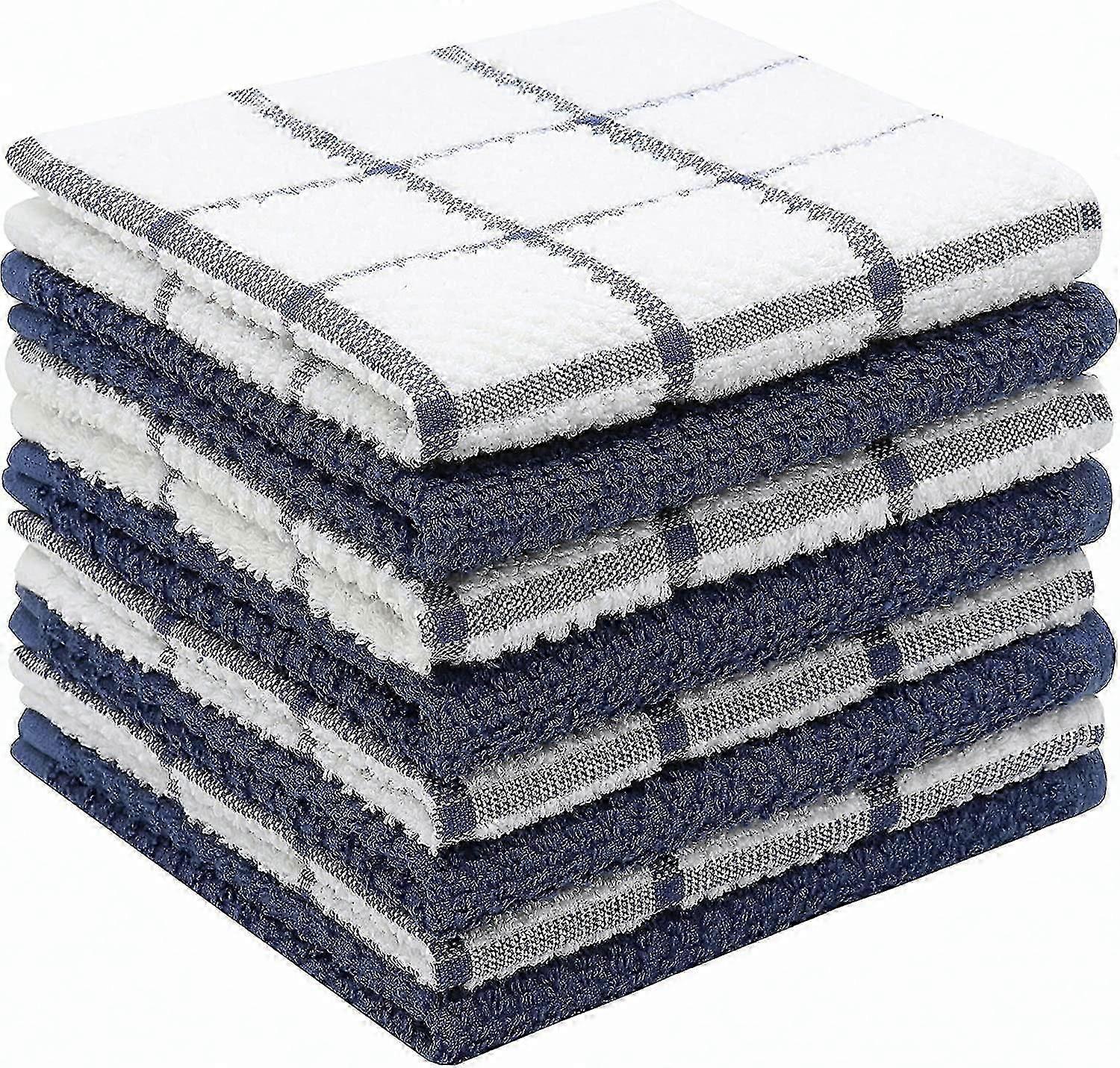 Torchons de cuisine en coton éponge. Réutilisables et réutilisables.