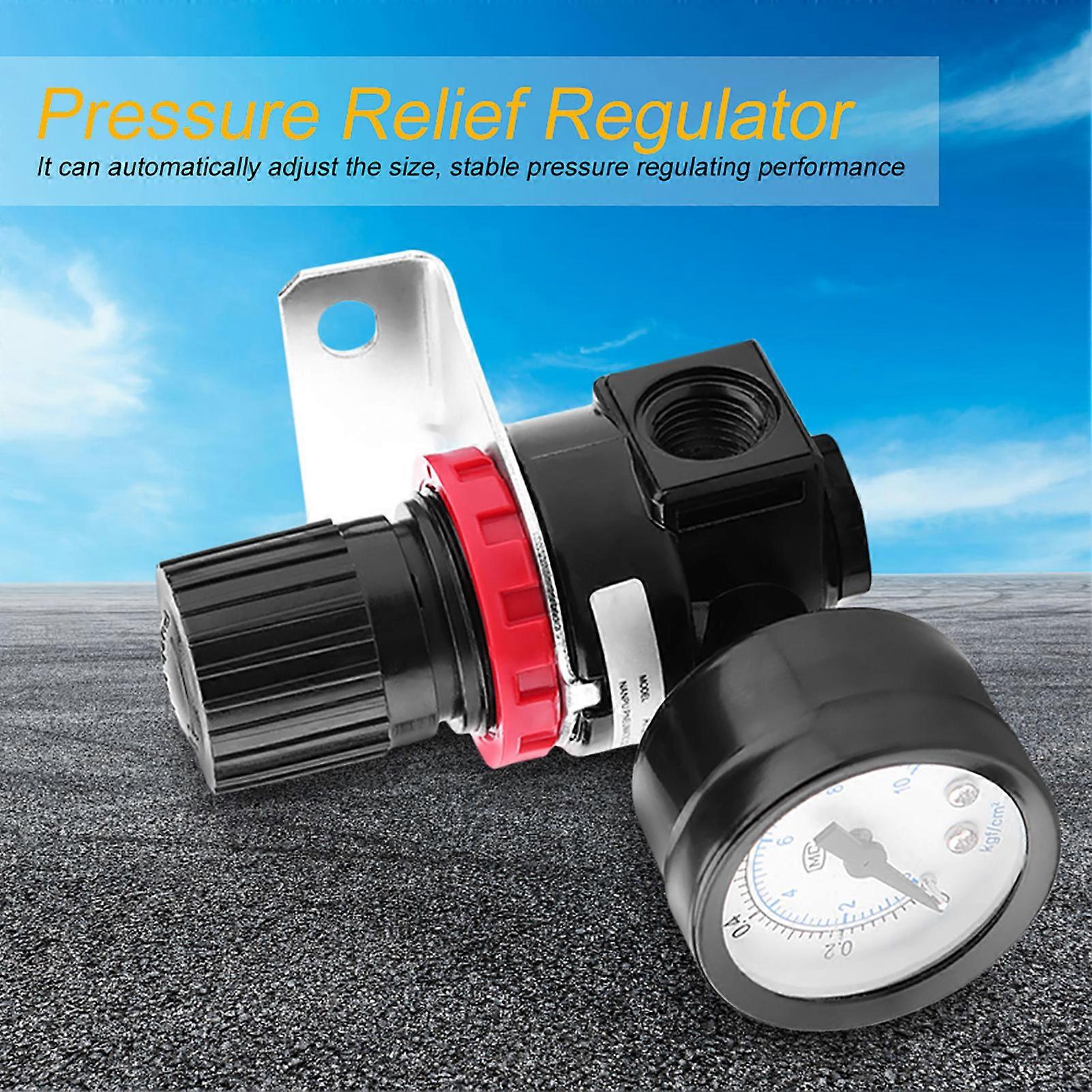 AR2000 Air Compressor Pressure Regulator Valve with Gauge 0.05-1Mpa