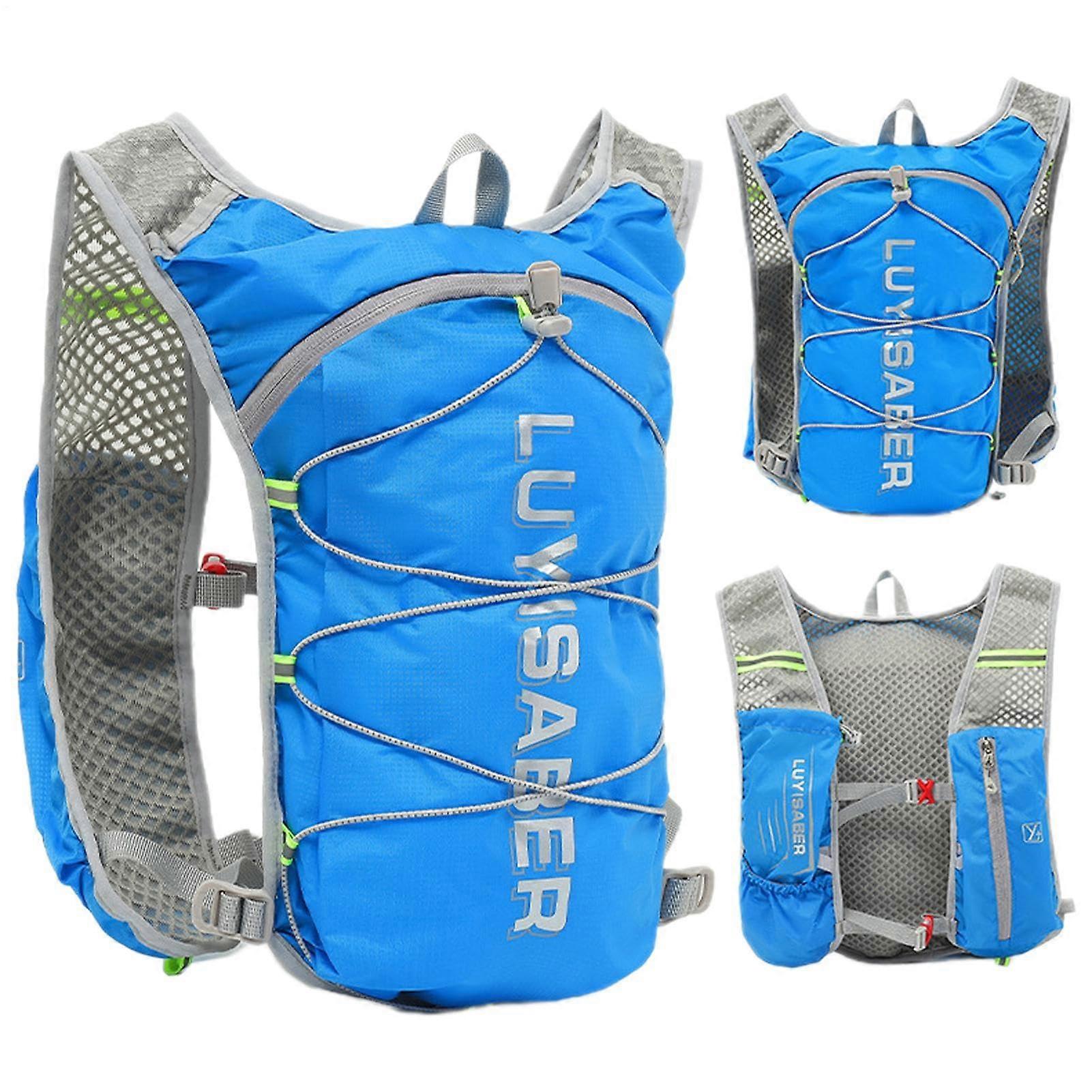 Running Hydration Vest 1.5L Bladder, Breathable Mesh Padding, Adjustable Harness, Marathon Training Pack for Outdoor Activity