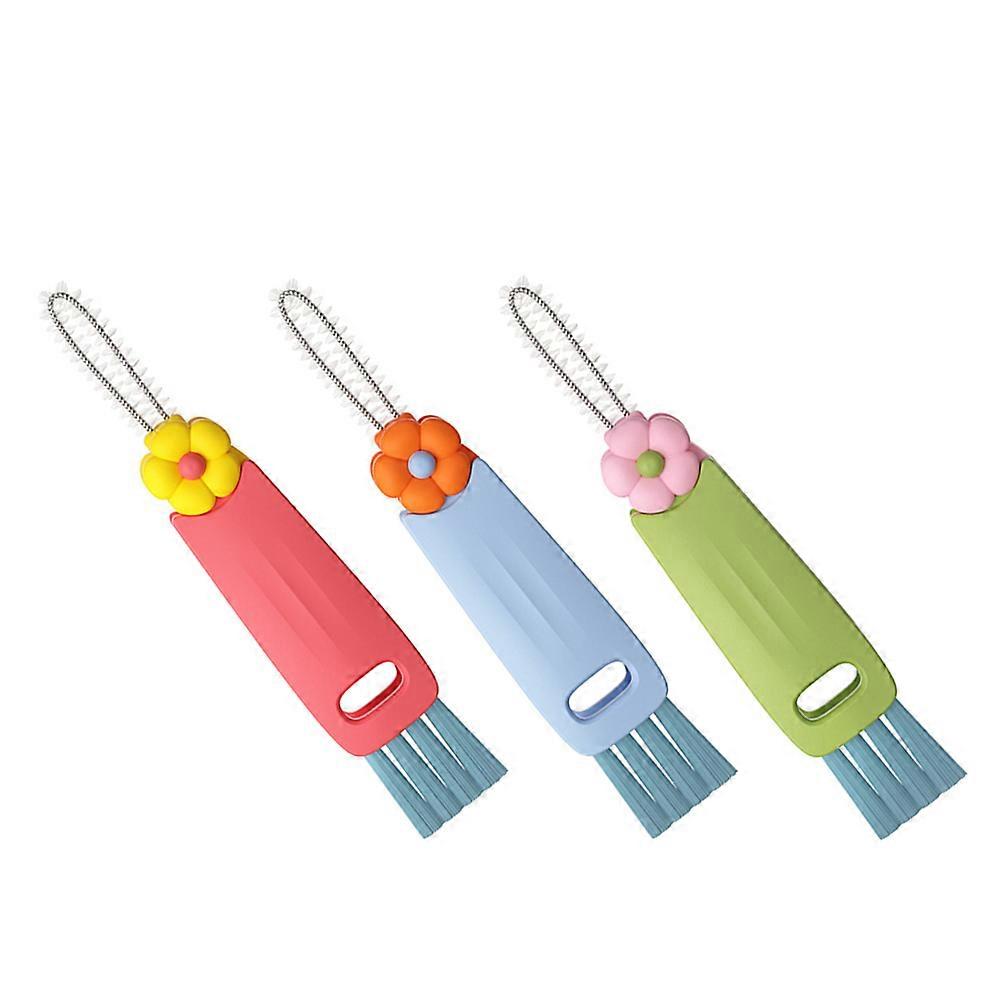 Household Groove Brush Portable Lid Cleaner for Cleaning 9Pcs Set