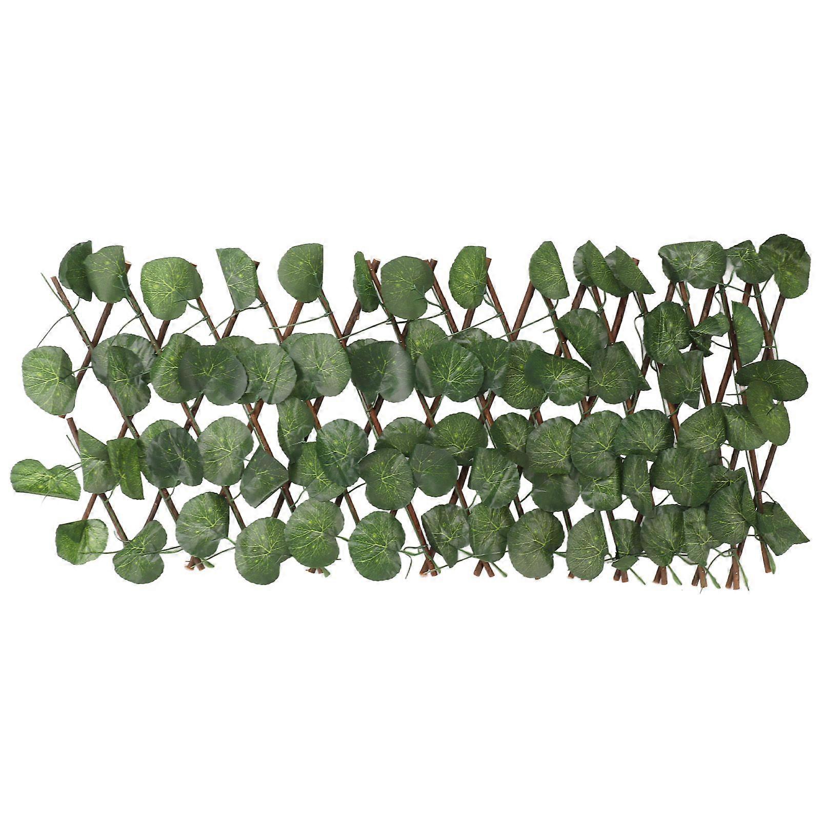 Artificial Hedges Fence Simulation Expandable Sun Protection Waterproof Artificial Topiary Hedge Plant for Garden Begonia Leaf