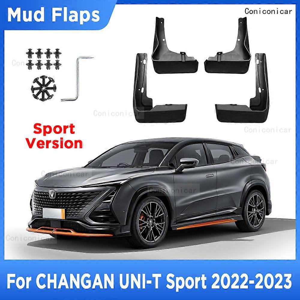 For CHANGAN UNI-T SPORT 2022 2023 4Pcs Mud Flaps Splash Guard Mudguards MudFlaps Front Rear Fender Auto Styling Car Accessories