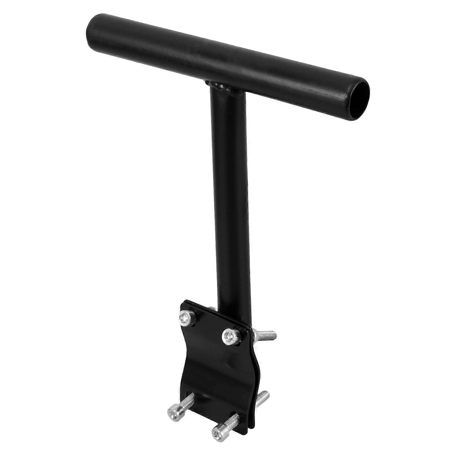 Kids Bike Seat Universal Bicycle Handlebar Armrest for Cyclists Black Steel Detachable Handlebar 1Set