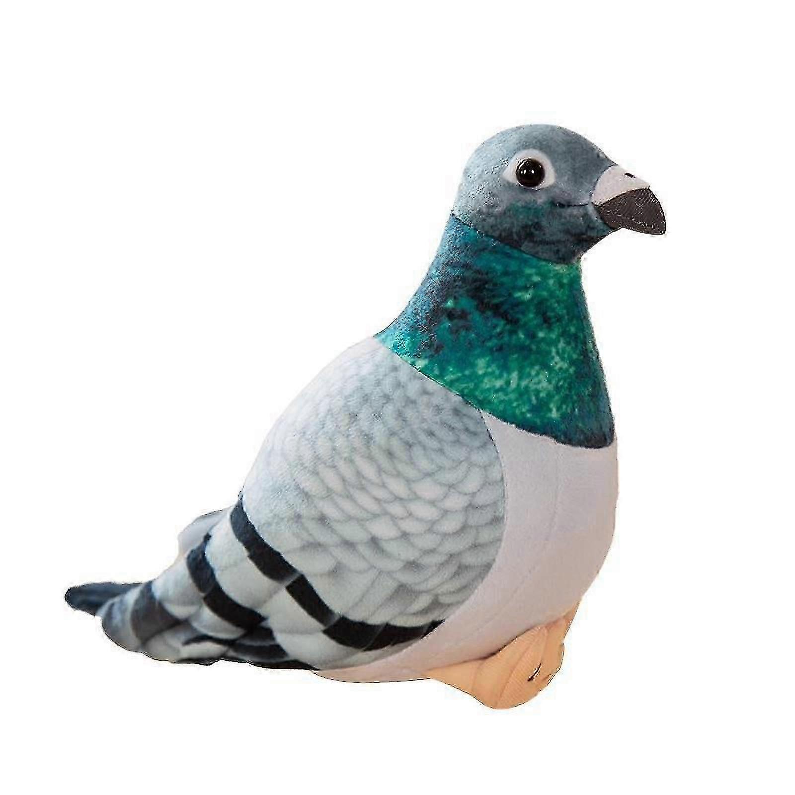 2025 New SSRGV Rock Pigeon Plush Toy, 7.8inch Realistic Rock Pigeon Stuffed Funny Simulated Bird Animal Party Home Decorations Kids Birthday Christmas