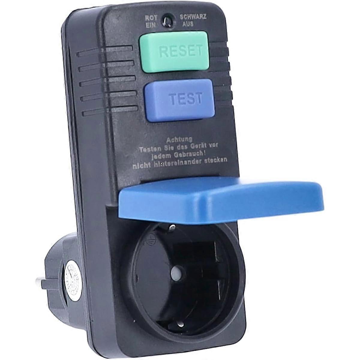 Personal Safety Protection Adapter Plug PRCD Socket FI Circuit Breaker Connector 30mA for Anti- EU Plug