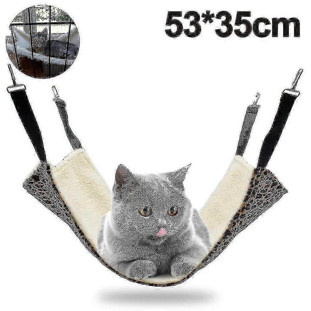 Hanging Cat Hammock,pet Hammock For Cage Adjustable Cat Bed Sleepy Pad