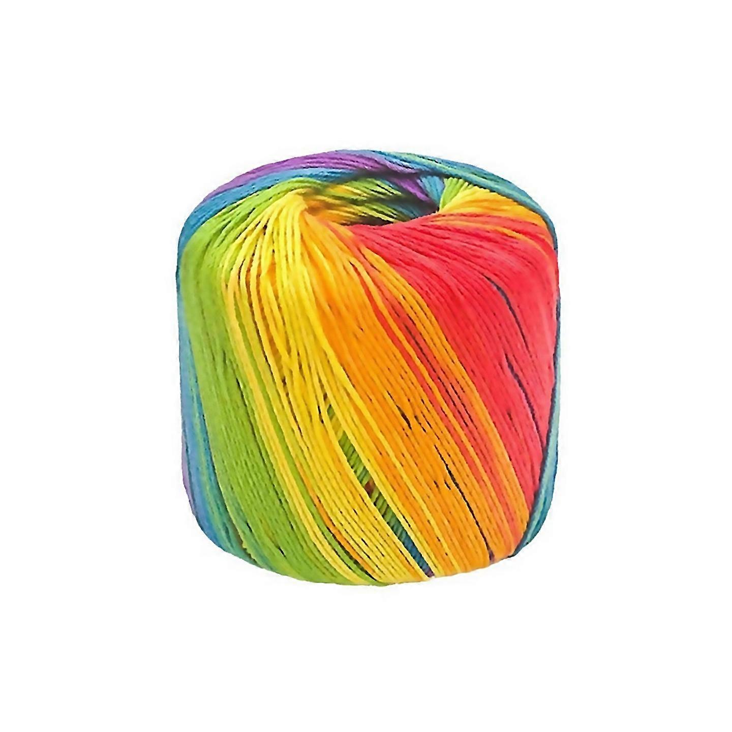 For 40gball Colorful Lace Cotton Yarn Segmental Dyeing Gradient Yarn