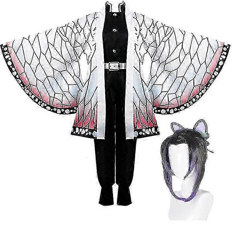 2023年 - 鬼滅の刃 かまどねずこ コスプレコスチューム衣装着物アニメコスチュームかつら