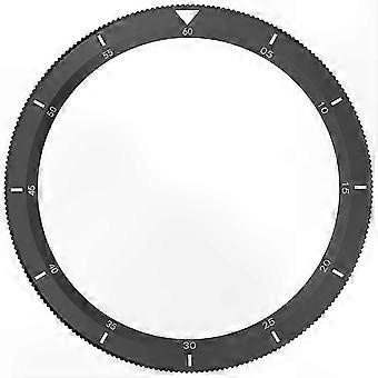 Lunette de montre de remplacement en métal noir pour accessoires des séries 3 et 4