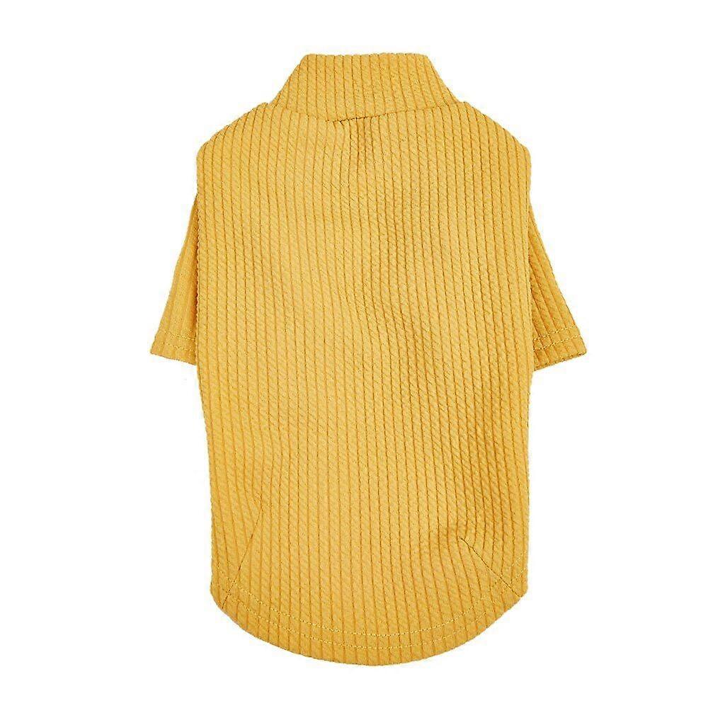 Soft and breathable small dog and cat clothes basic warm pet clothes