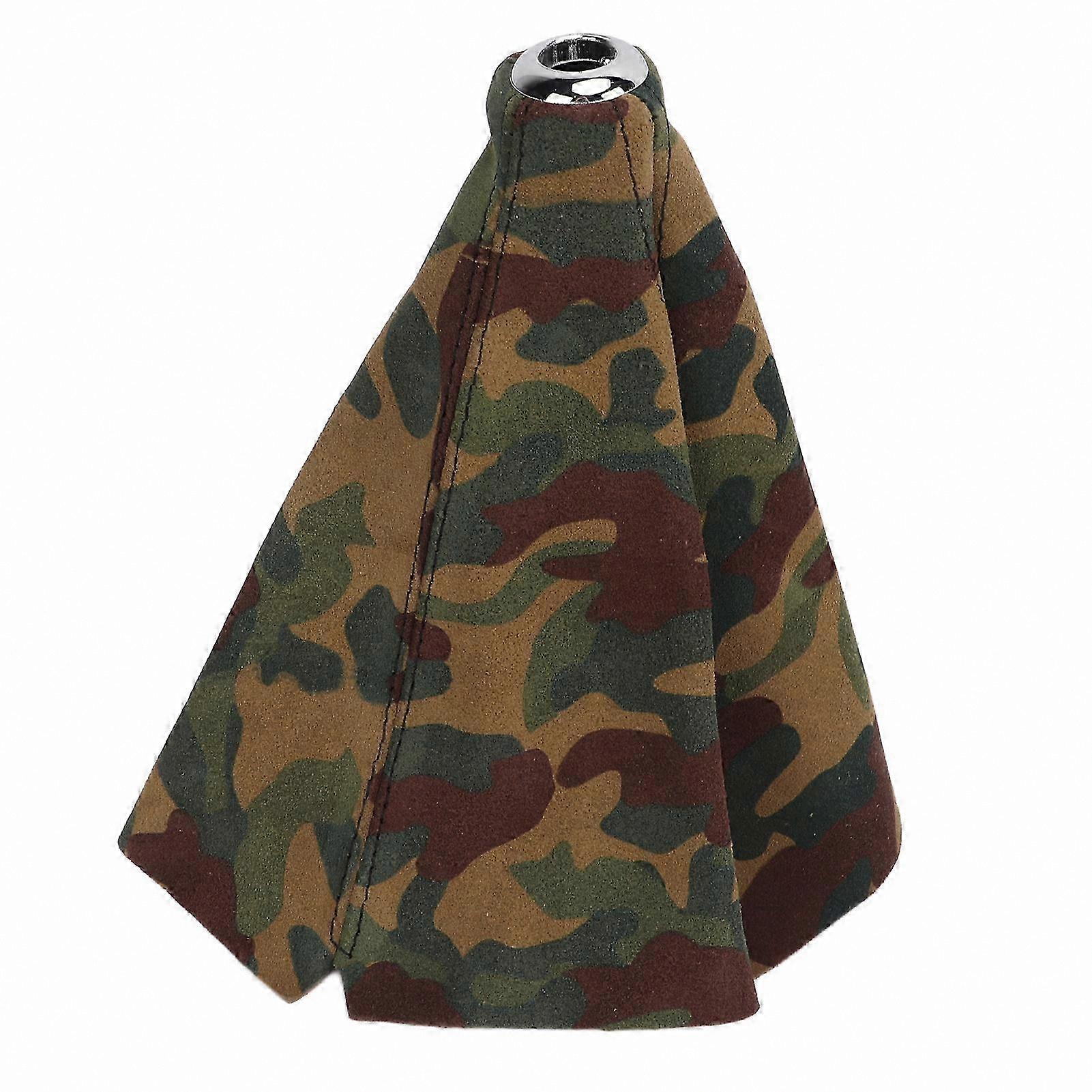 Universal Camouflage Suede Manual Shift Boot for Car Shifter Head Auto Accessory