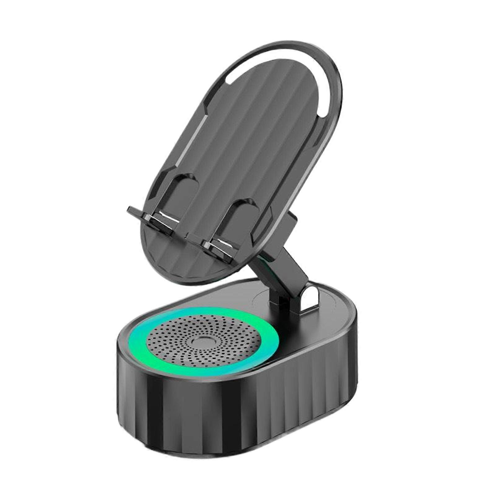 Adjustable Dual Angle Bluetooth Speaker Bracket For Mobile Devices Cell Phone Stand Speaker Black