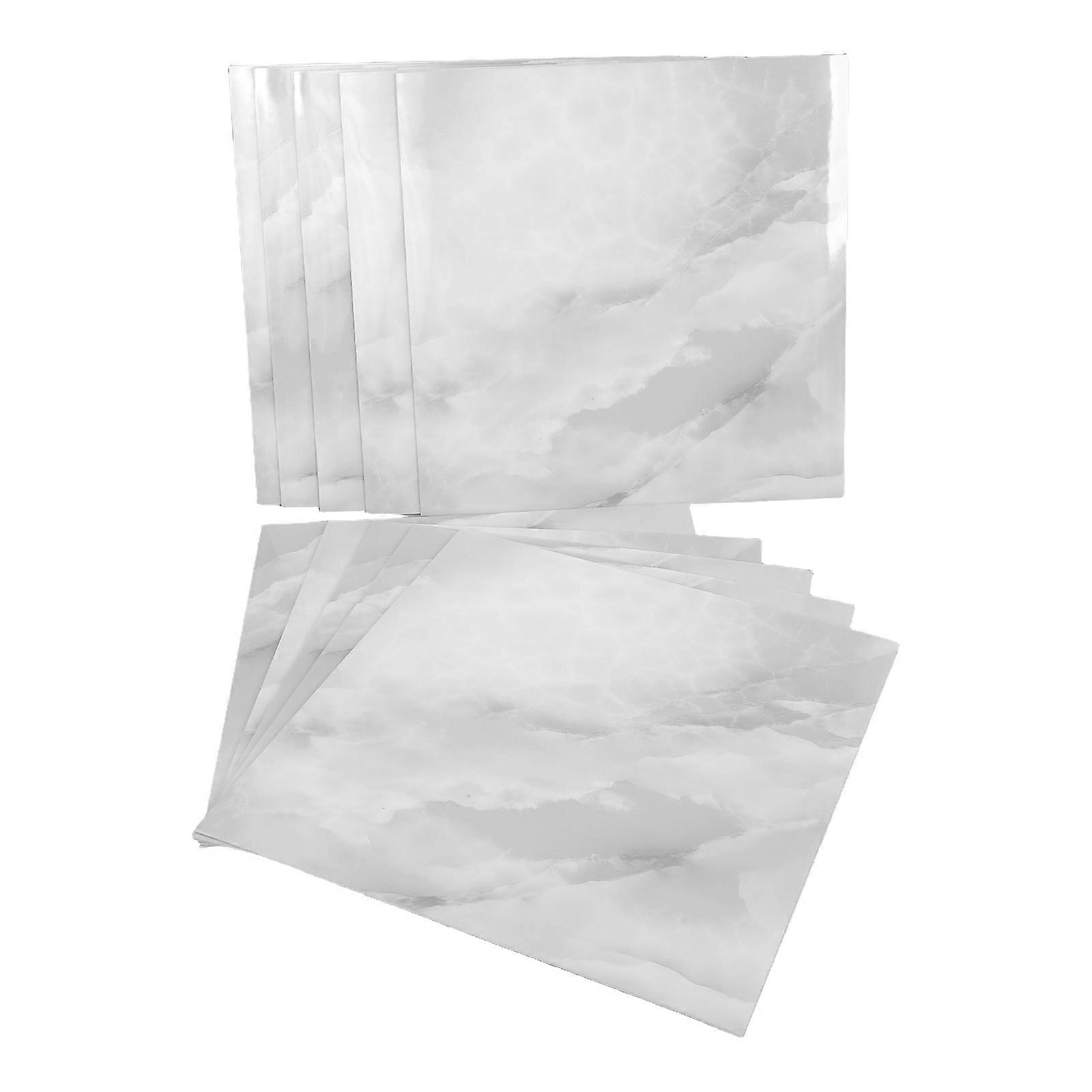 Bathroom Tile Stickers Self Adhesive Marble Effect 20Pcs Waterproof