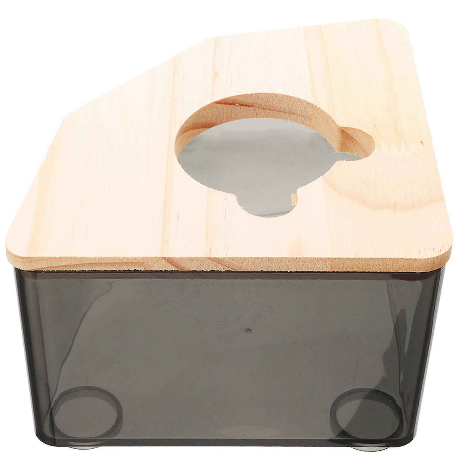 Récipient de bain de sable pour hamster pour le nettoyage et le bain 5 pièces en acrylique