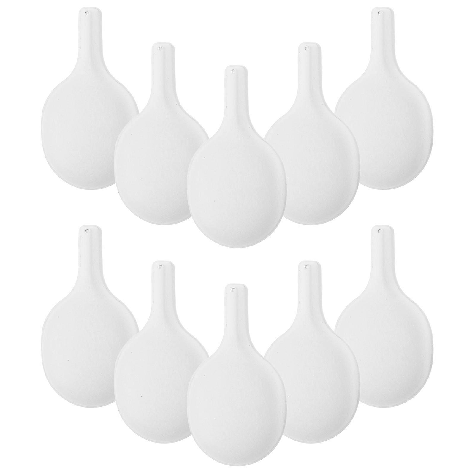 Blank Paper Spoon for Painting DIY Craft Projects 30Pcs White Set