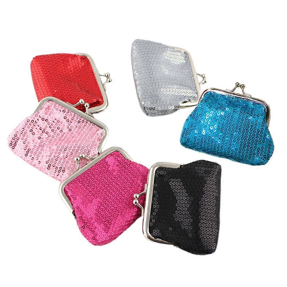 Small Wallet for Storage 12Pcs Sequin Purse Assorted