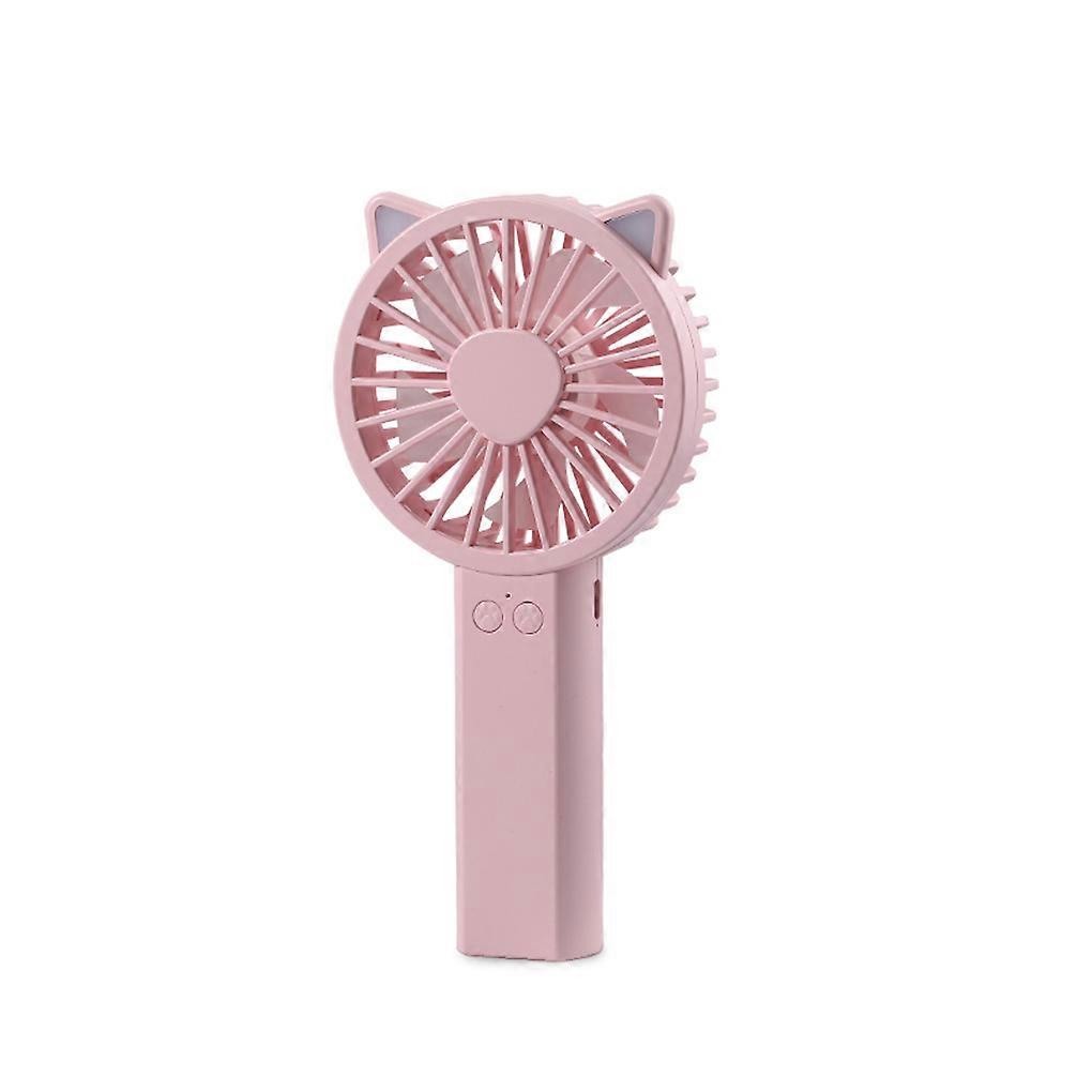 Handheld Fan Adjustable Rechargeable Air Cooling Portable Pink