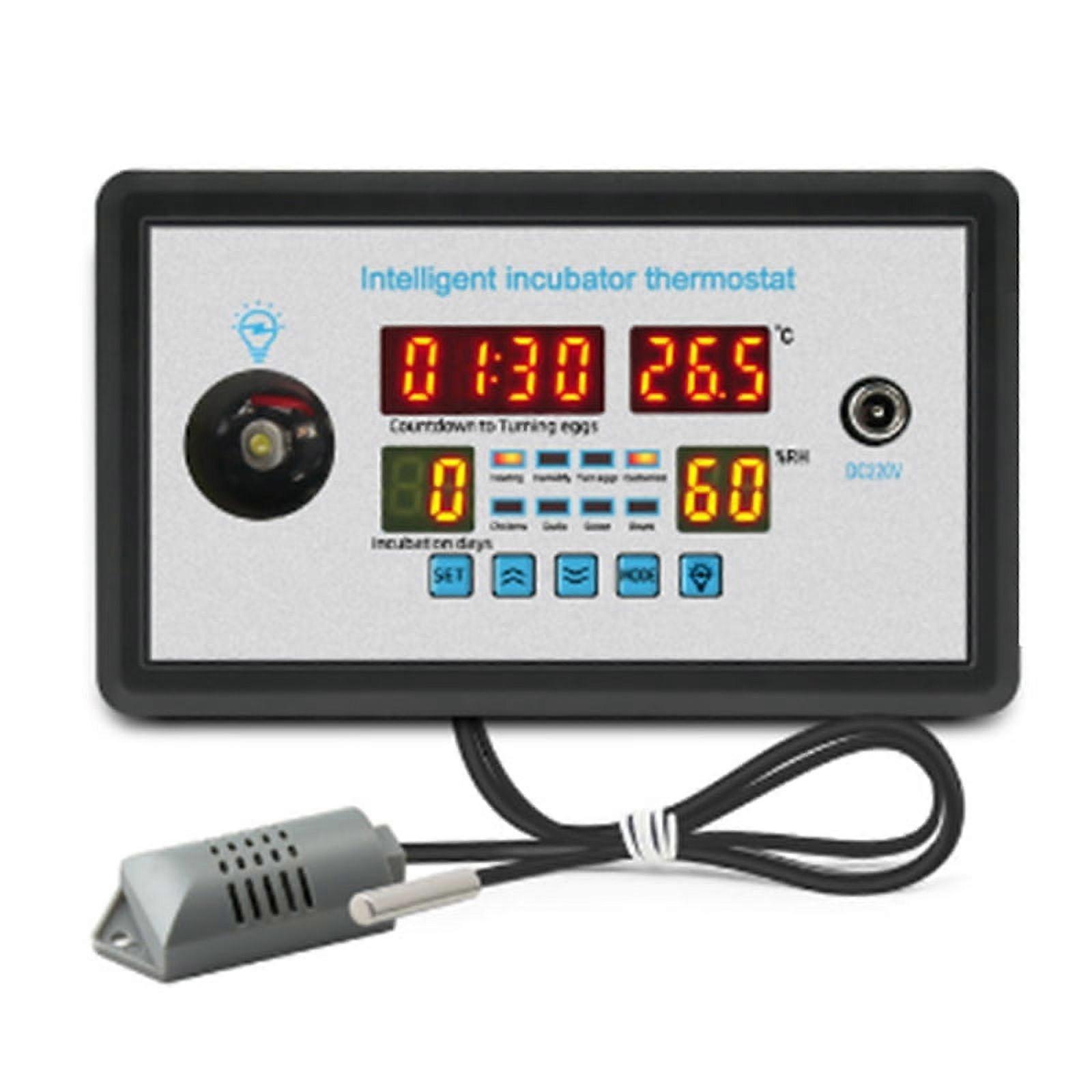 Smart Thermostat Digital ZFX-W9002 Temperature Humidity Control Incubator 360 Automatic Egg Turning 12V