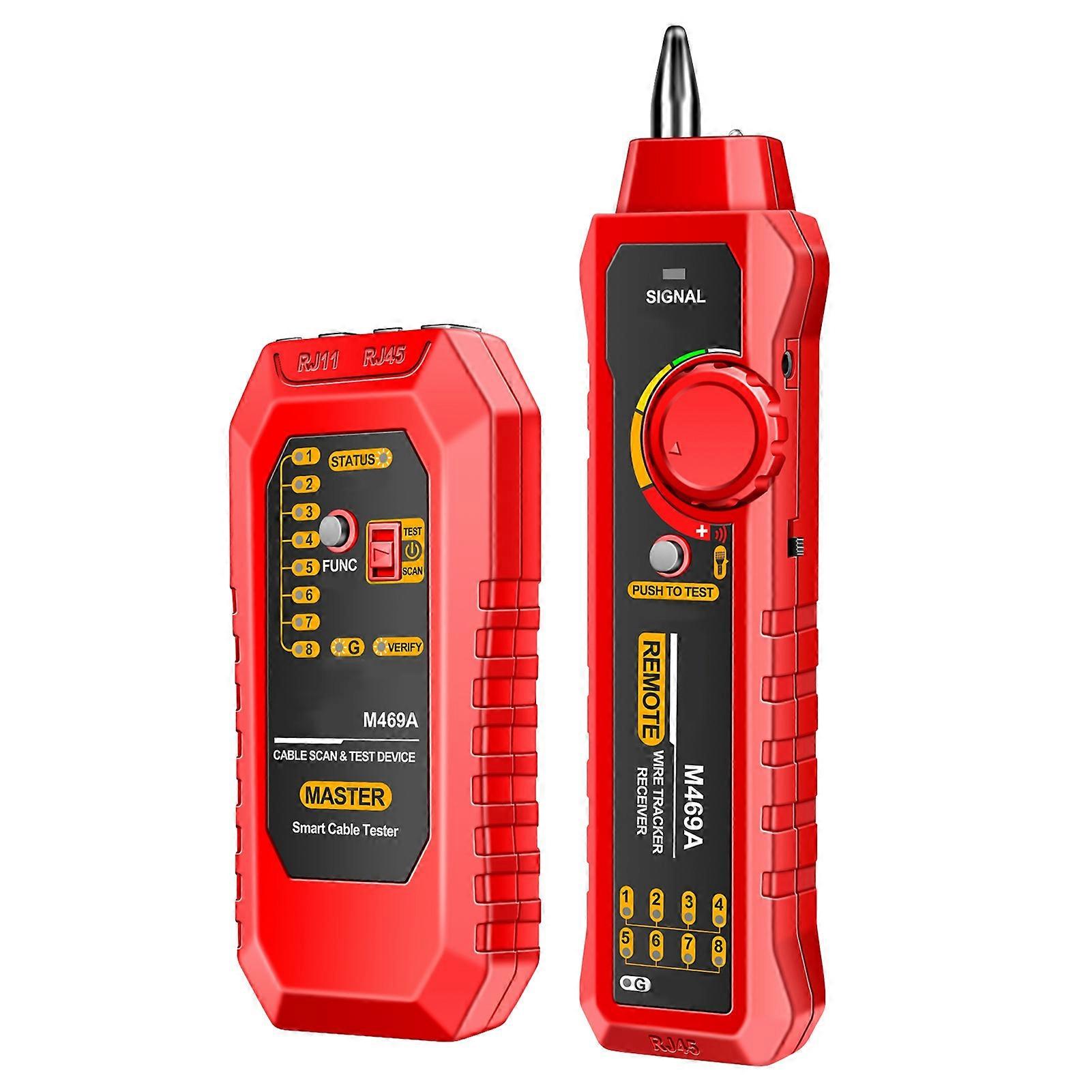 Network Cable Finder ANENG M469A Multifunctional Cable Tester Anti-Interference Tool for Breakpoint Detection and Line Testing