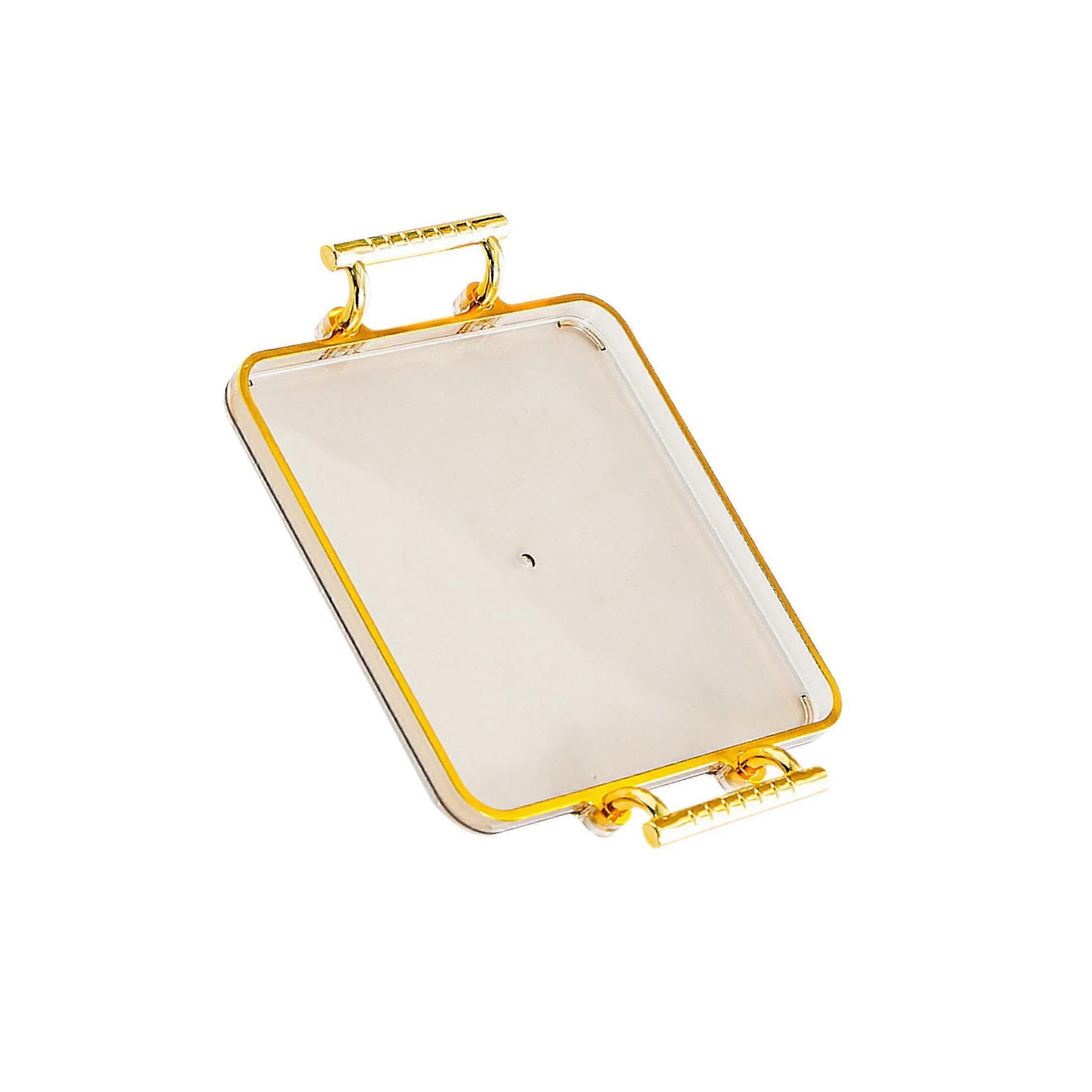 Serving Tray Rectangular with Handles Countertop Organizer for Hotel Parties