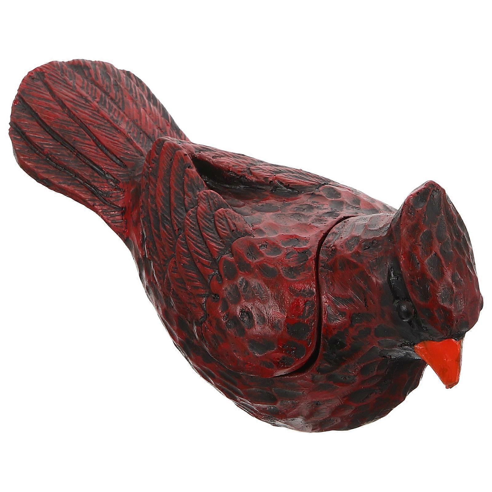 Tamper-resistant Outdoor Key Keeper Safe Brown Bird Shape Key Box For Friends 1Pack
