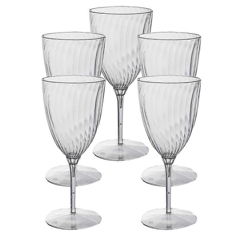 10 Pcs Goblet Ideal For Outdoor Parties Weddings And Picnics Transparent Lightweight Portable Design