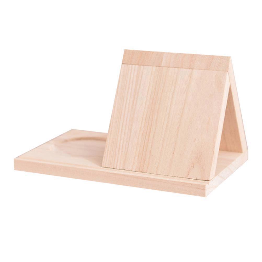 Wooden Book Rest Triangular Shelf Storage For Home Gift 5Pcs