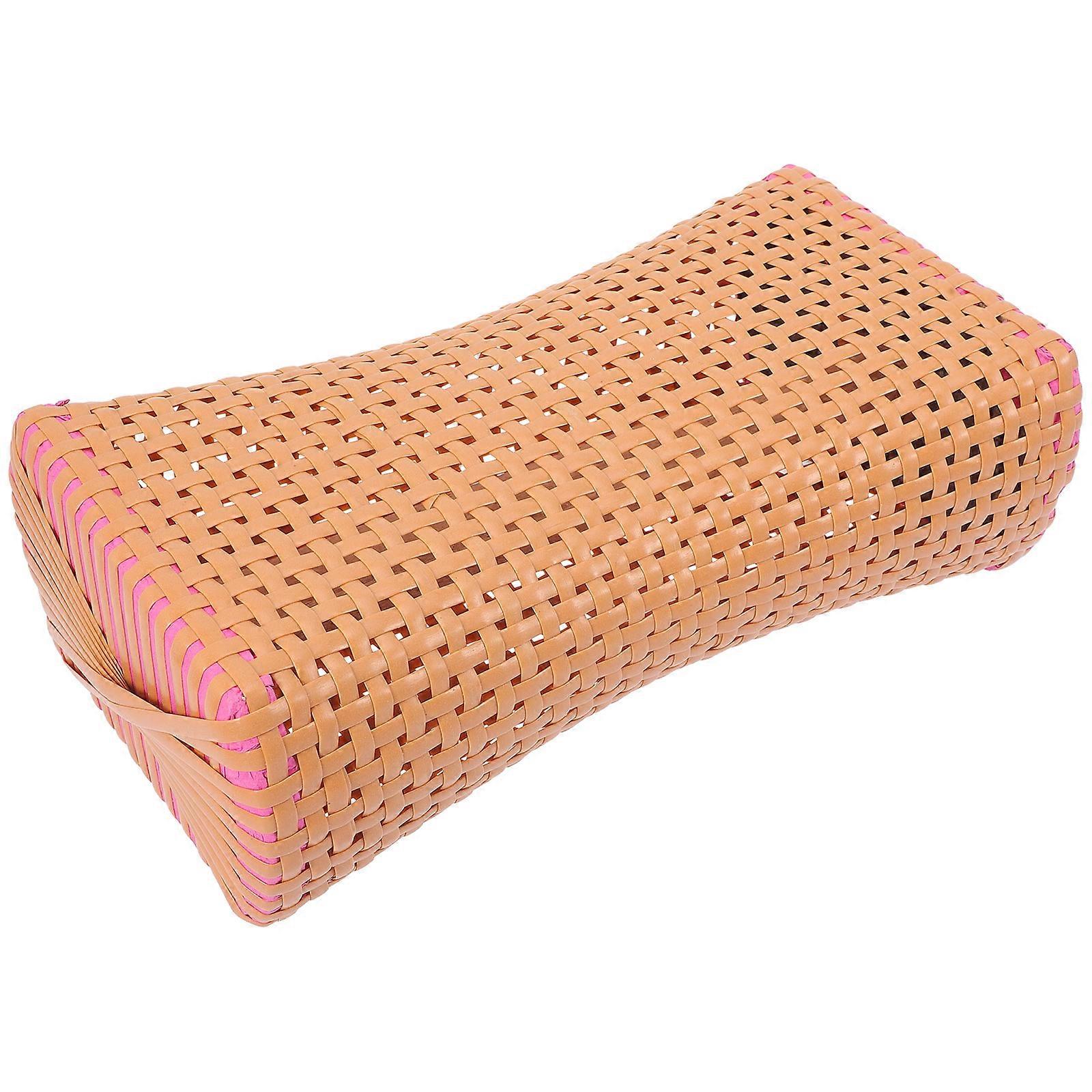 Sweat Steam Pillow Simulated Woven Mat Pillow for Cooling Use 4Pcs Set