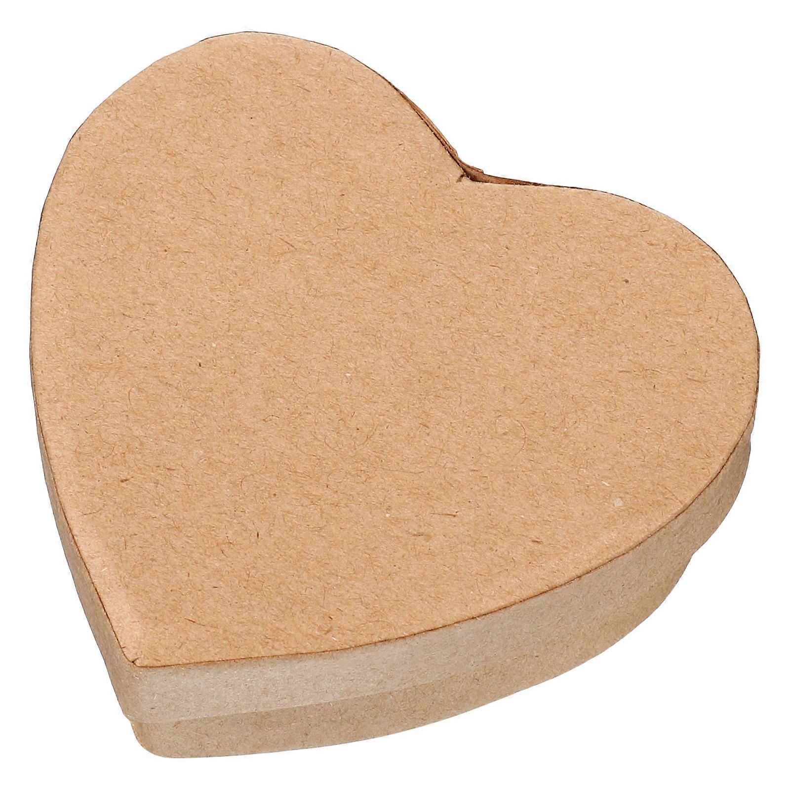 Heart Shaped Paper Box for Packaging 4Pcs Valentines Candy Storage