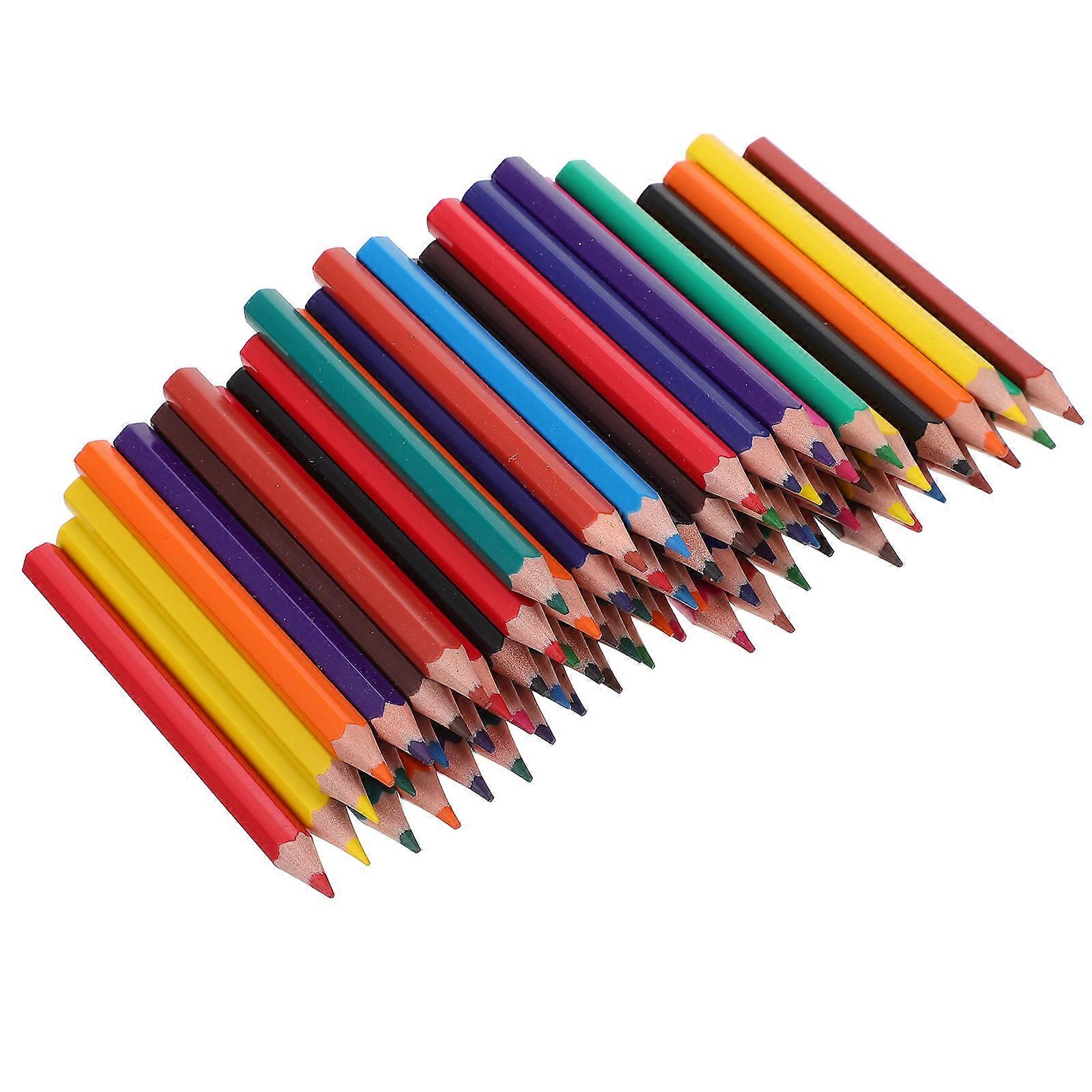 Color Pencil Set for Children Sketching Assorted Color 9X0.7X0.7CM Portable Mini 6 Sets