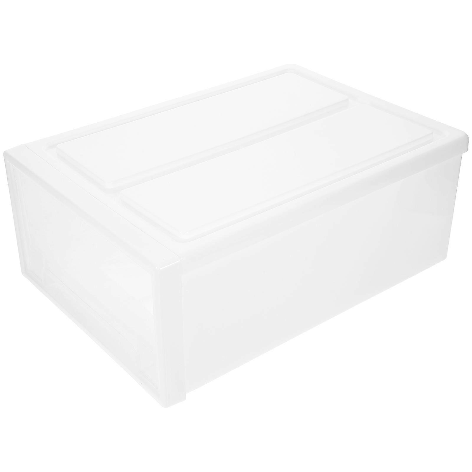 Stackable Shoe Boxes Clear Organizer Box for Shoe Storage 2Pcs