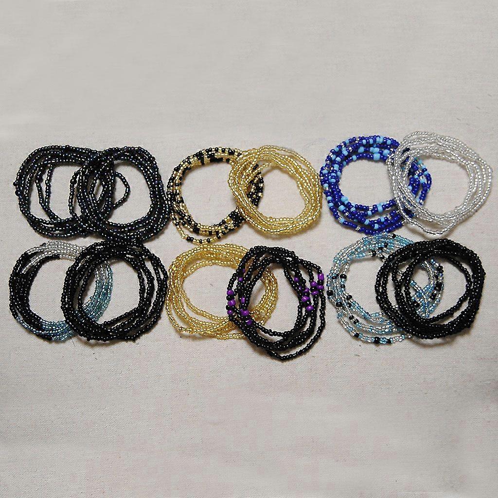 Decorative simple double-layer handmade beaded body chain versatile multi-color