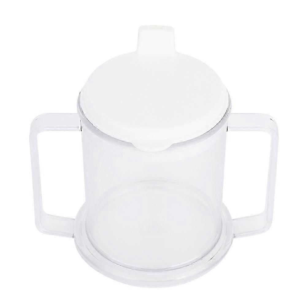 Double Handle Mug Lightweight Water Drinking Cup Spill proof Sippy Cup for Children Elderly