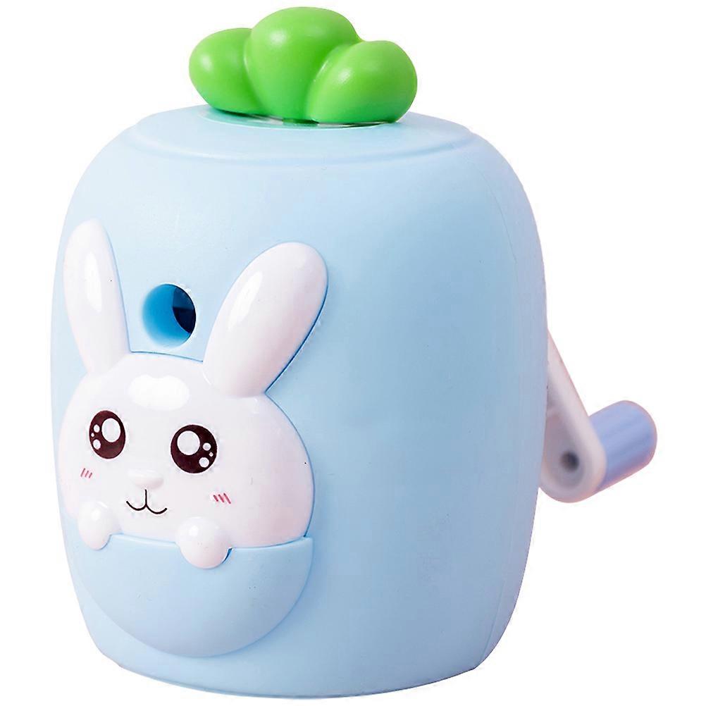 Students Handheld Pencil Sharpener Portable Sharpener 2Pcs Blue for School