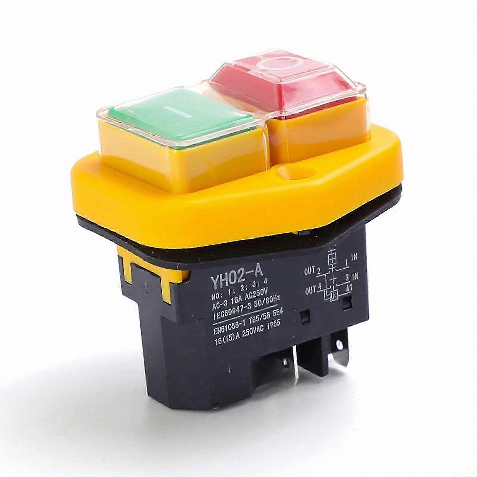Electromagnetic Push Button Switch, Waterproof Magnetic Replacement for KJD17B Model