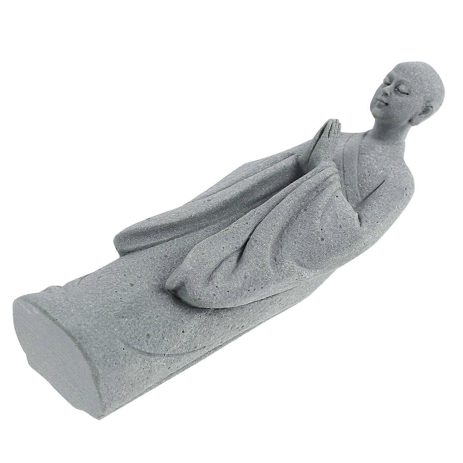 Monk Sculpture Resin Statues for Decor Monk Desktop Resin Ornament