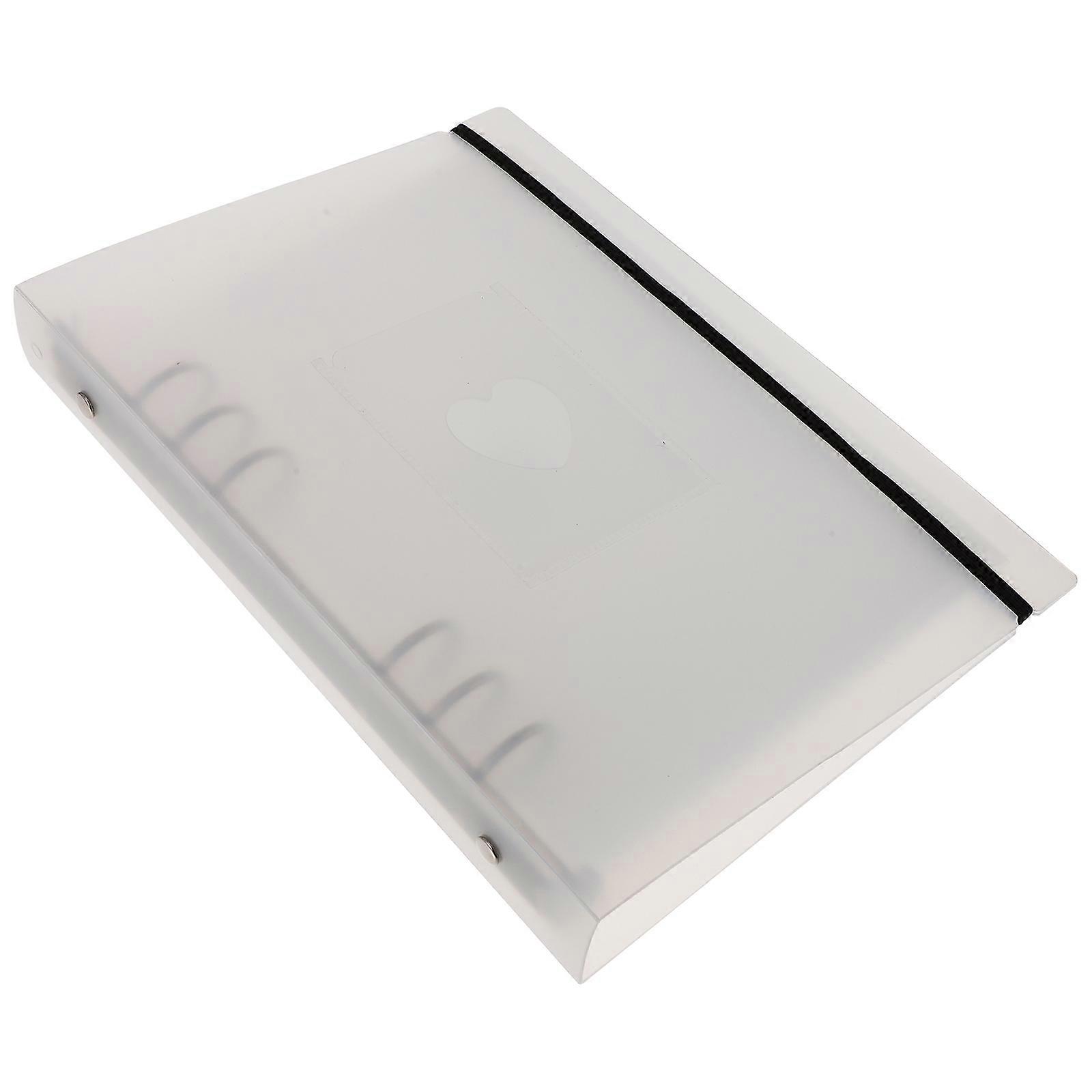 Photo Album Binder for Photo Use 4Pcs White with 10 Inner Pages