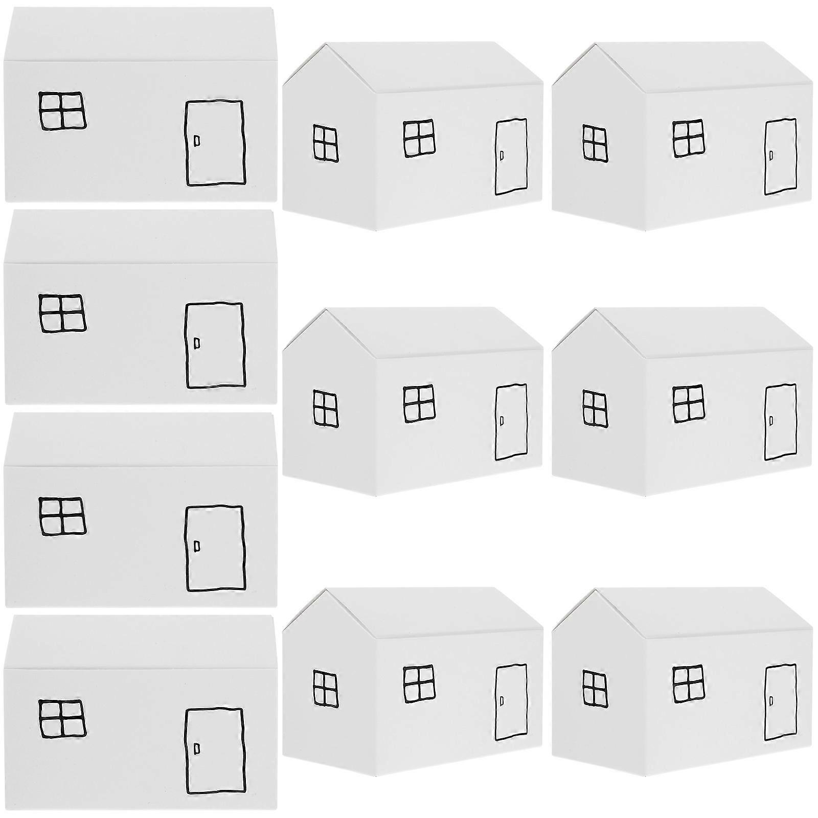 40Pcs White House Shaped Gift Boxes for Storage Use Small Goodie Boxes