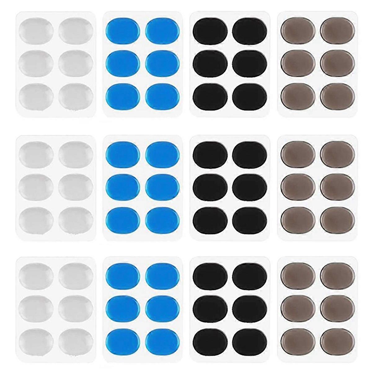 24 Pcs Silicone Drum Damper Pads, Mute Pad Soft Drum Damper Gel Pads